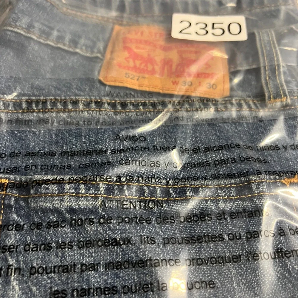 Levis 527 Slim Bootcut Jeans Mens W30 L30 Medium Wash Blue Denim 05527-0655